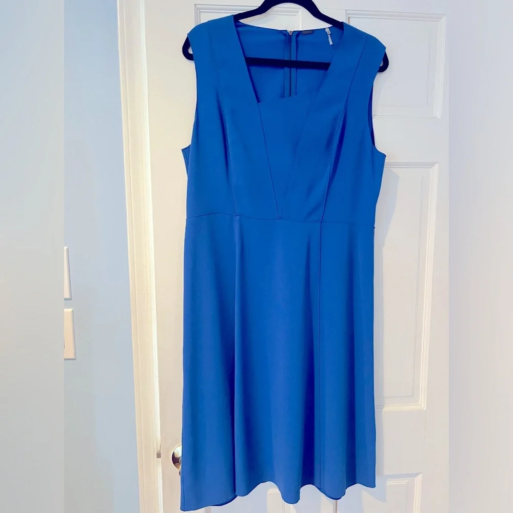 Tahari blue dress size 14 - Picture 1 of 1